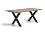 Giner and Colomer - Acacia Wood & Metal Dining Table (180 x 100)