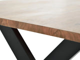 Giner and Colomer - Acacia Wood & Metal Dining Table (200 x 100)