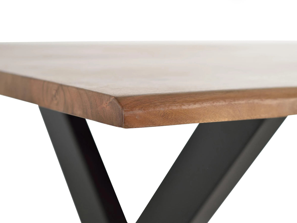 Giner and Colomer - Acacia Wood & Metal Dining Table (240 x 100)
