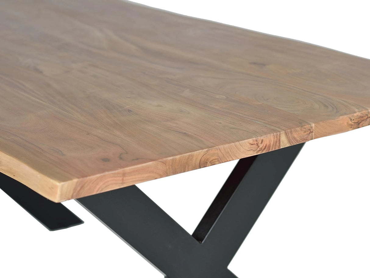 Giner and Colomer - Acacia Wood & Metal Dining Table (240 x 100)
