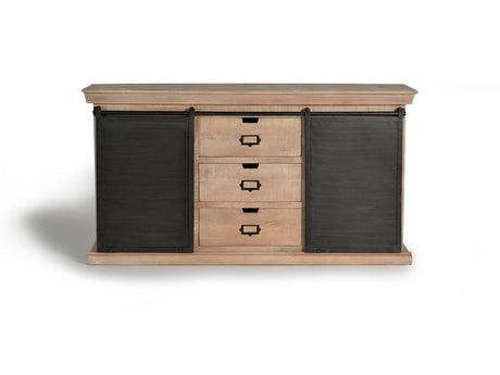 Giner and Colomer - Mango Wood & Metal Sideboard (3 Drawers, 2 Doors)