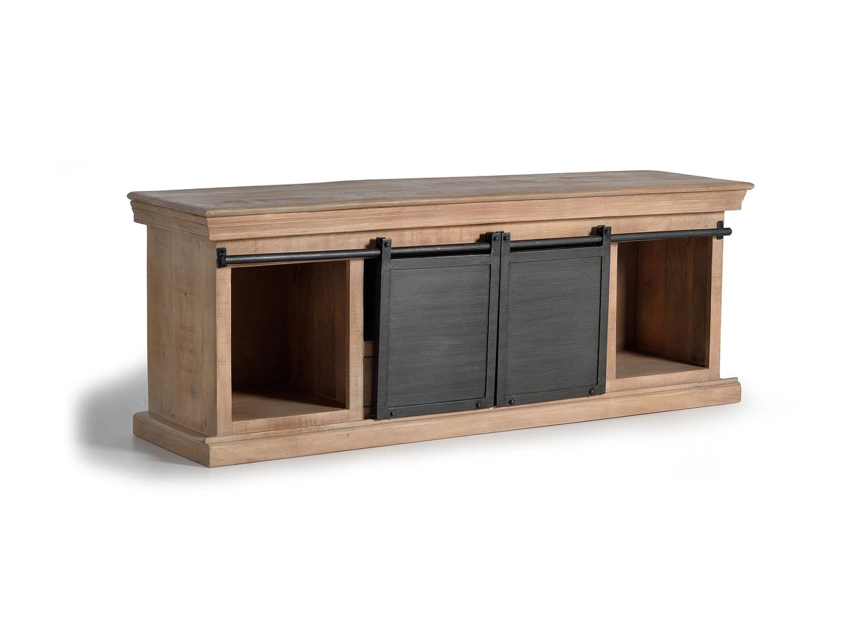 Giner and Colomer - Mango Wood TV Furniture With Metal Doors (150 cm)