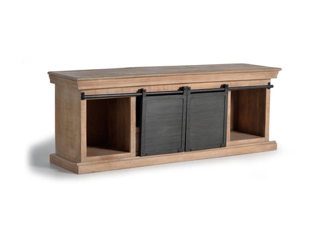 Giner and Colomer - Mango Wood TV Furniture With Metal Doors (150 cm)