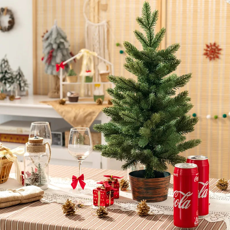 Artificial small Christmas tree in a pot 60 cm lush