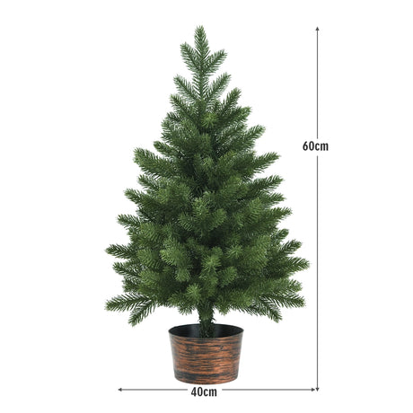 Artificial small Christmas tree in a pot 60 cm lush