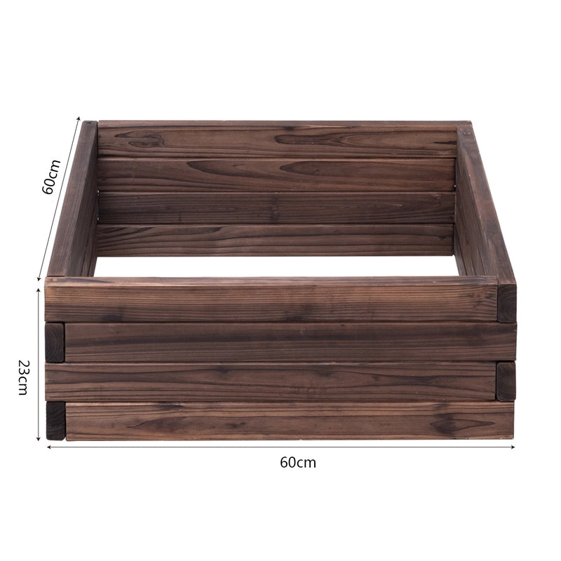 Square Raised Garden Bed with Stable Frame for Patio-1 piece