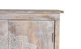 Giner and Colomer - Hand-Painted 2-Door Mango Wood Wine Rack
