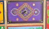 Giner and Colomer - 13-Drawer, 1-Door Mango Wood Chest With Hand-Painted Details