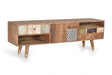 Giner and Colomer - Mango Wood TV Furniture With Bronze, Cow Skin & Camel Bone Details