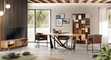 Giner and Colomer - Mango Wood TV Furniture With Bronze, Cow Skin & Camel Bone Details