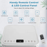7000 BTU Portable Air Conditioner with 2 Wind Speeds and Timer-White