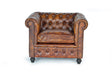 Giner and Colomer - 1-Seater Leather Chester Armchair