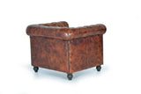 Giner and Colomer - 1-Seater Leather Chester Armchair