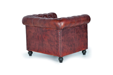 Giner and Colomer - 1-Seater Leather Chester Armchair