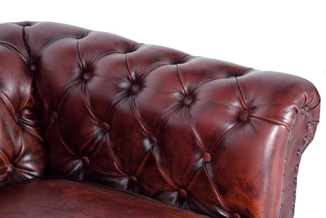 Giner and Colomer - 1-Seater Leather Chester Armchair