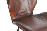 Giner and Colomer  Leather And Metal Stool With Elevated Seating