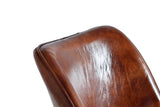 Giner and Colomer  Chair In Leather With Metal Legs For Contemporary Spaces