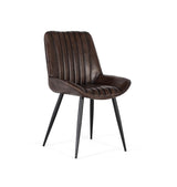 Giner and Colomer - Dark Brown Leather Upholstered Chair