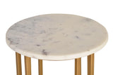 Giner and Colomer - Corner Table With Marble Top & Metal Base