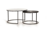 Giner and Colomer - Set Of 2 Metal Coffee Tables With Lacquered Tops
