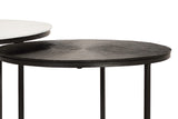 Giner and Colomer - Set Of 2 Metal Coffee Tables With Lacquered Tops