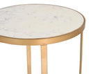 Giner and Colomer - Corner Table With Marble Top & Metal Base