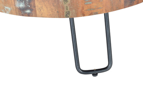 Giner and Colomer - Recycled Wood Coffee Table With Metal Legs
