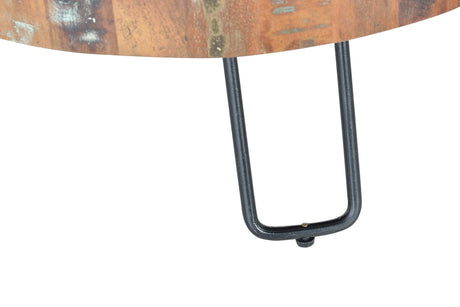 Giner and Colomer - Recycled Wood Coffee Table With Metal Legs