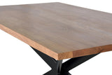 Giner and Colomer - Acacia Wood & Iron Dining Table (35 mm Top, 200 cm)