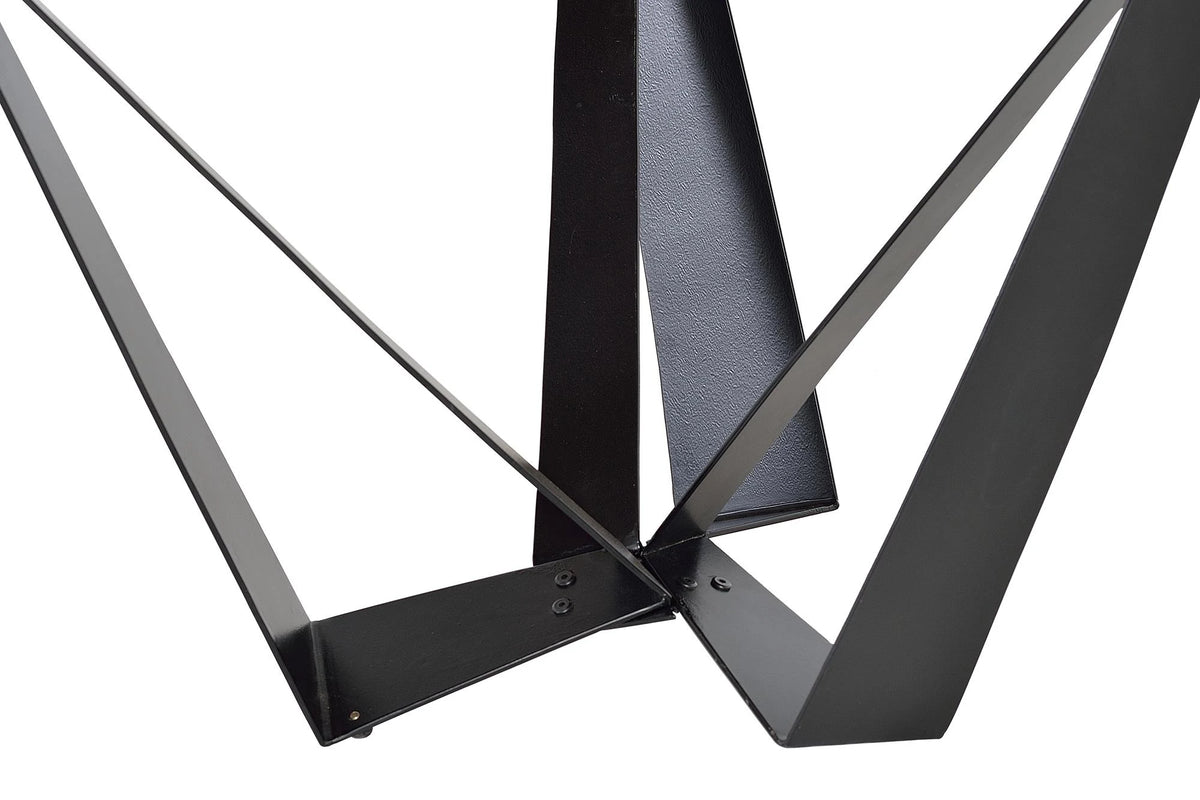 Giner and Colomer - Acacia Wood & Metal Dining Table (35 mm Top, Round 120 cm)