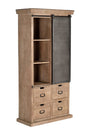 Giner and Colomer - Industrial Mango Wood Shelf (4 Drawers & 1 Sliding Door)
