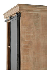 Giner and Colomer - Industrial Mango Wood Shelf (4 Drawers & 1 Sliding Door)