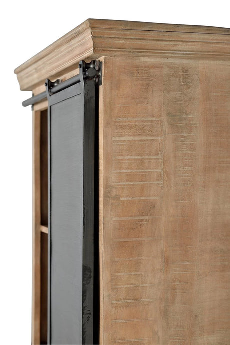 Giner and Colomer - Industrial Mango Wood Shelf (4 Drawers & 1 Sliding Door)