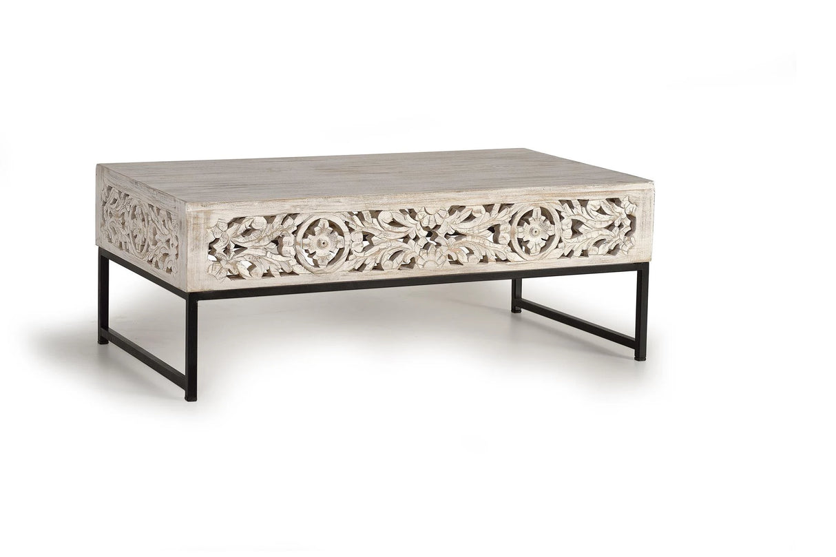 Giner and Colomer - Coffee Table In Mango Wood & Metal Base