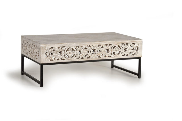 Giner and Colomer - Coffee Table In Mango Wood & Metal Base