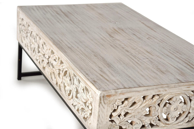 Giner and Colomer - Coffee Table In Mango Wood & Metal Base