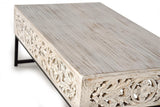 Giner and Colomer - Coffee Table In Mango Wood & Metal Base