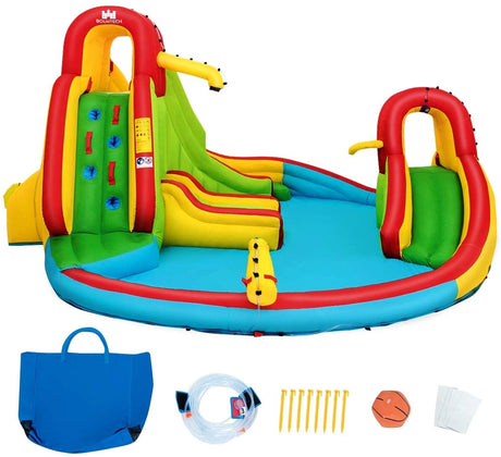 Inflatable Water Slide Jumping Castle with Two Slides Trampoline
