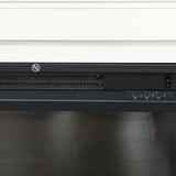 HOMCOM Electric Fireplace with 12 Colours Realistic Flame Effect & 5 Brightness Levels, 1000W/2000W Inset Electric Fire and Mantel Reach up to 30 m2 Space with Remote & Timer for Living Room, White