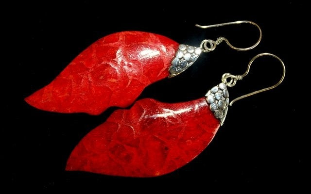 925 Silver Earrings - Leaf Drop