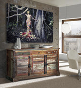 Giner and Colomer - Recycled Wood Sideboard (3 Doors, 3 Drawers & Shelves)