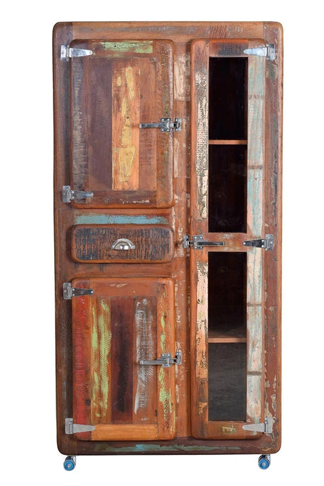 Giner and Colomer - Recycled Wood Display Cabinet (3 Doors, 1 Drawer)