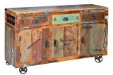 Giner and Colomer - Recycled Wood Sideboard (3 Drawers, 3 Doors & Shelves)