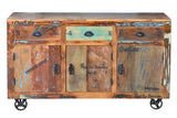 Giner and Colomer - Recycled Wood Sideboard (3 Drawers, 3 Doors & Shelves)