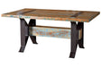 Giner and Colomer - Recycled Wood Dining Table With Iron Base & Lifting System (200 cm)