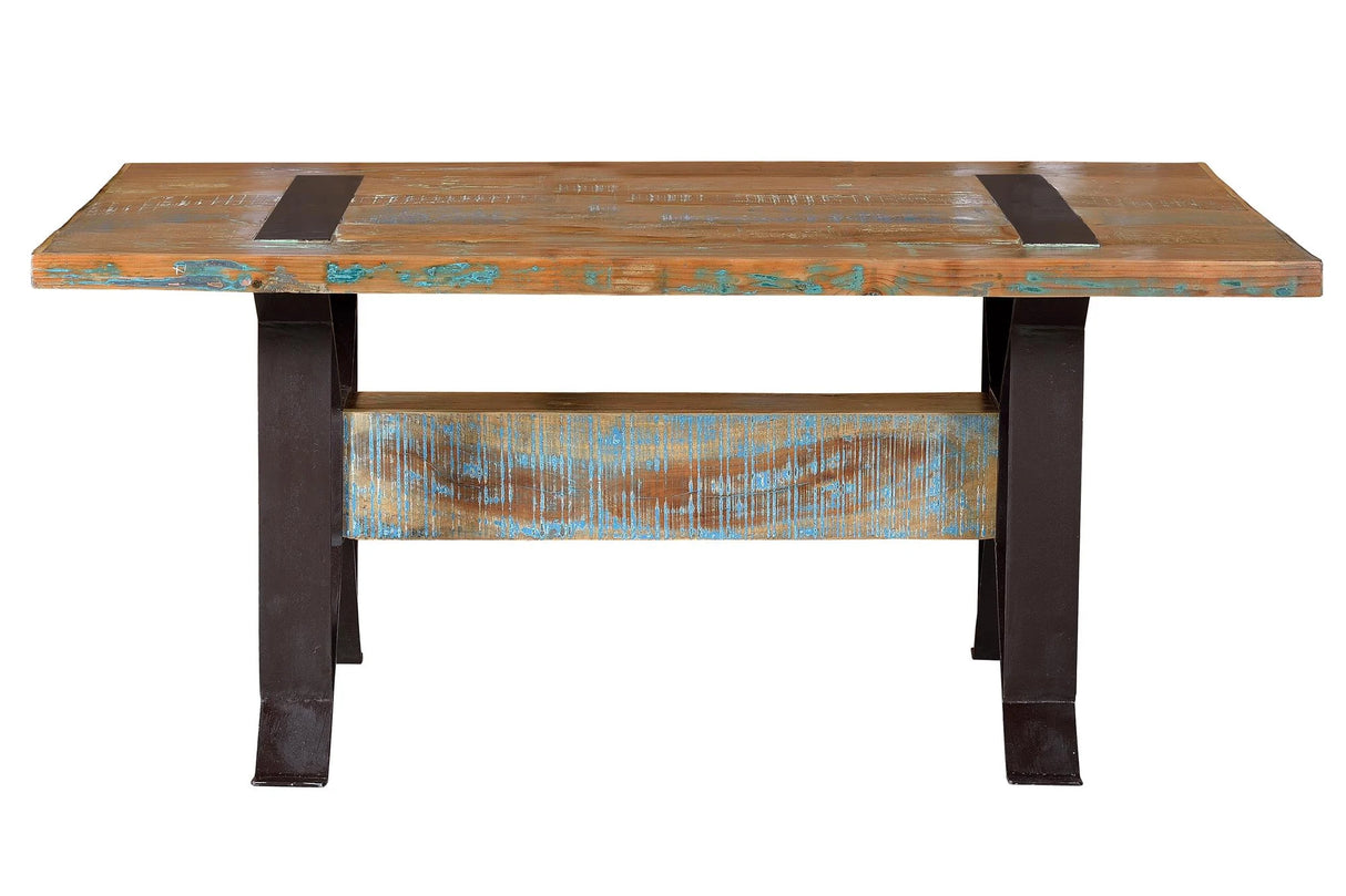 Giner and Colomer - Recycled Wood Dining Table With Iron Base & Lifting System (200 cm)