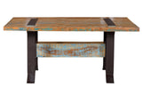Giner and Colomer - Recycled Wood Dining Table With Iron Base & Lifting System (200 cm)