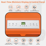 63L Commercial Dehumidifier with 24H Timer and Auto Defrost-Grey