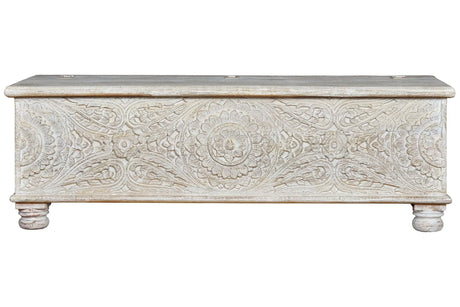 Giner and Colomer - Mango Wood Chest With Handmade Top Opening (150 cm)