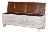 Giner and Colomer - Mango Wood Chest With Handmade Top Opening (150 cm)